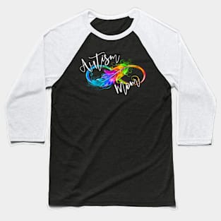 Neurodiversity Symbol Autism Mom Awareness Baseball T-Shirt